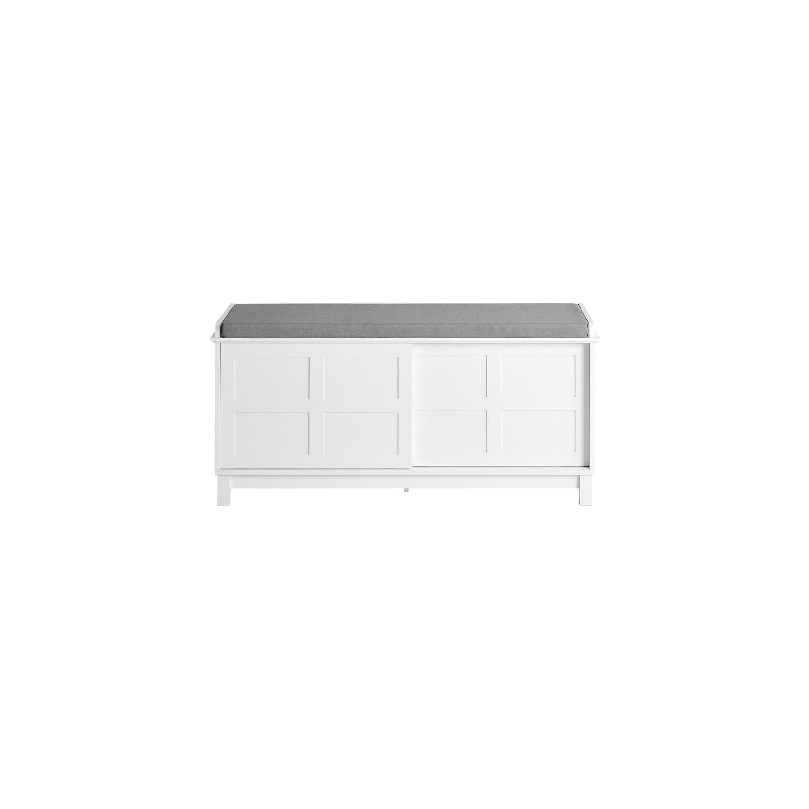 SoBuy Schuhbank mit einer Schublade Weiß 114x40x53cm Klassisch