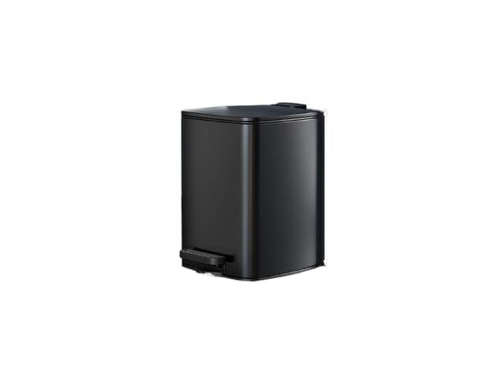 YUHANXINHESHE 25 Liter großes Fassungsvermögen, rechteckiger Mülleimer mit Deckel und Fußpedal, Absenkautomatik, for Küche, Badezimmer, Büro, Wohnzimmer(Black)