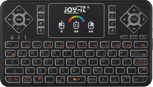 Joy-it TASTAMINI01 Funk Tastatur Deutsch, QWERTZ Schwarz Integriertes Touchpad