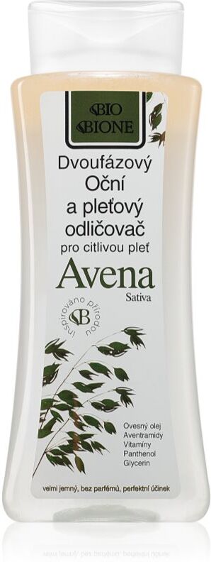 Bione Cosmetics Avena Sativa bi-phase makeup remover for face and eyes 255 ml