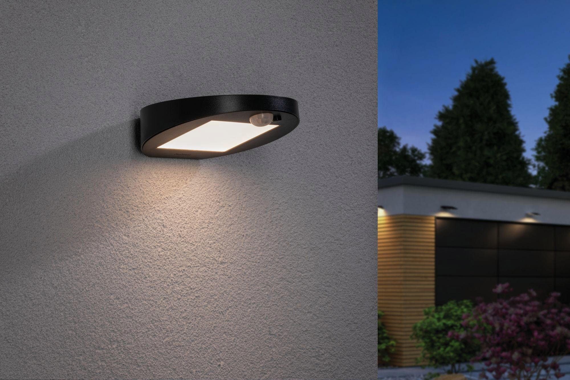 LED Außen-Wandleuchte PAULMANN "Ryse", grau (anthrazit), B:15,4cm H:4,1cm T:14,7cm, Leuchten, LED Außen-Wandleuchte, LED-Modul