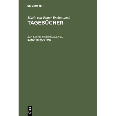 1906–1916, Gebundene Ausgabe von Sándor Márai, De Gruyter, 978-3-484-10603-1