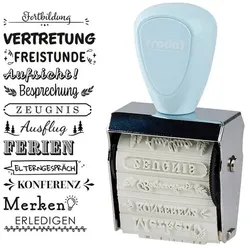 Trodat Mini-Motivstempel »Schulplaner« 30 x 5 mm silber