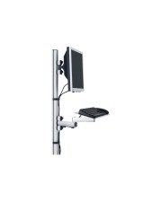 Novus Dahle Novus Tetra Support System Wall Station Befestigungskit Wandmontage für LCD-Bildschirm/Tastatur/Maus Silber Anthrazit (220+0100+000)