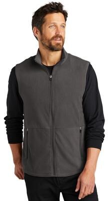 Port Authority F152 Accord Microfleece Vest in Pewter size Large