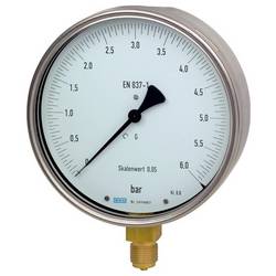 WIKA Rohrfedermanometer 9062360 312.20 Anschluss (Manometer): Unterseite 1 St.
