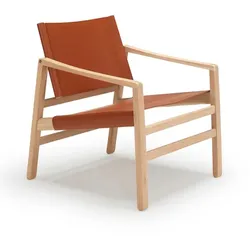Nordic Collection Sessel Loke Leder Braun Cognac