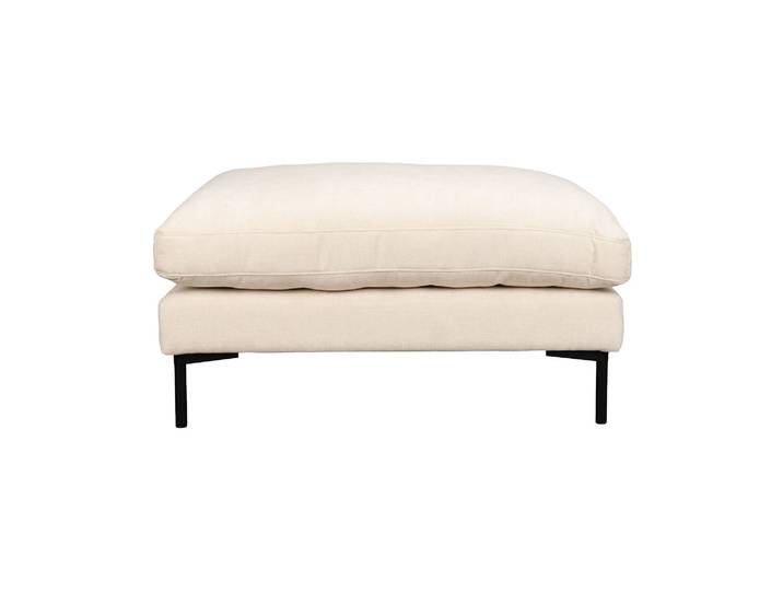 Pouf en tissu beige Summer