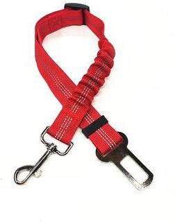 Useful Little Things Reflective Adjustable Dog Car Seat Belt Safety Harness red B