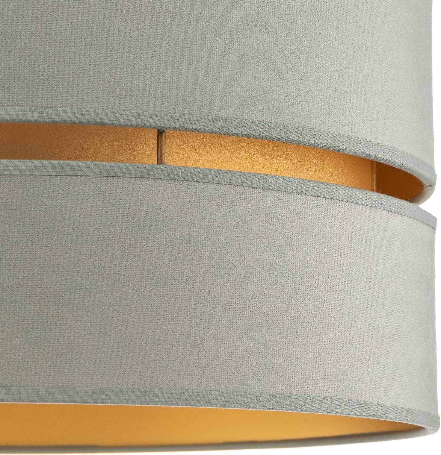 Deckenlampe Golden Duo Duolla, dimmbar, grün, für Wohn- / Esszimmer, Textil / Stoff / Seide, Deckenlampe