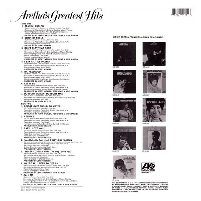 Rhino Greatest Hits (Aretha Franklin) (6906125)