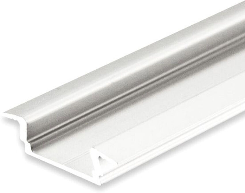 Isoled Led Einbauprofil Dive12 Flat Aluminium Eloxiert, 200cm