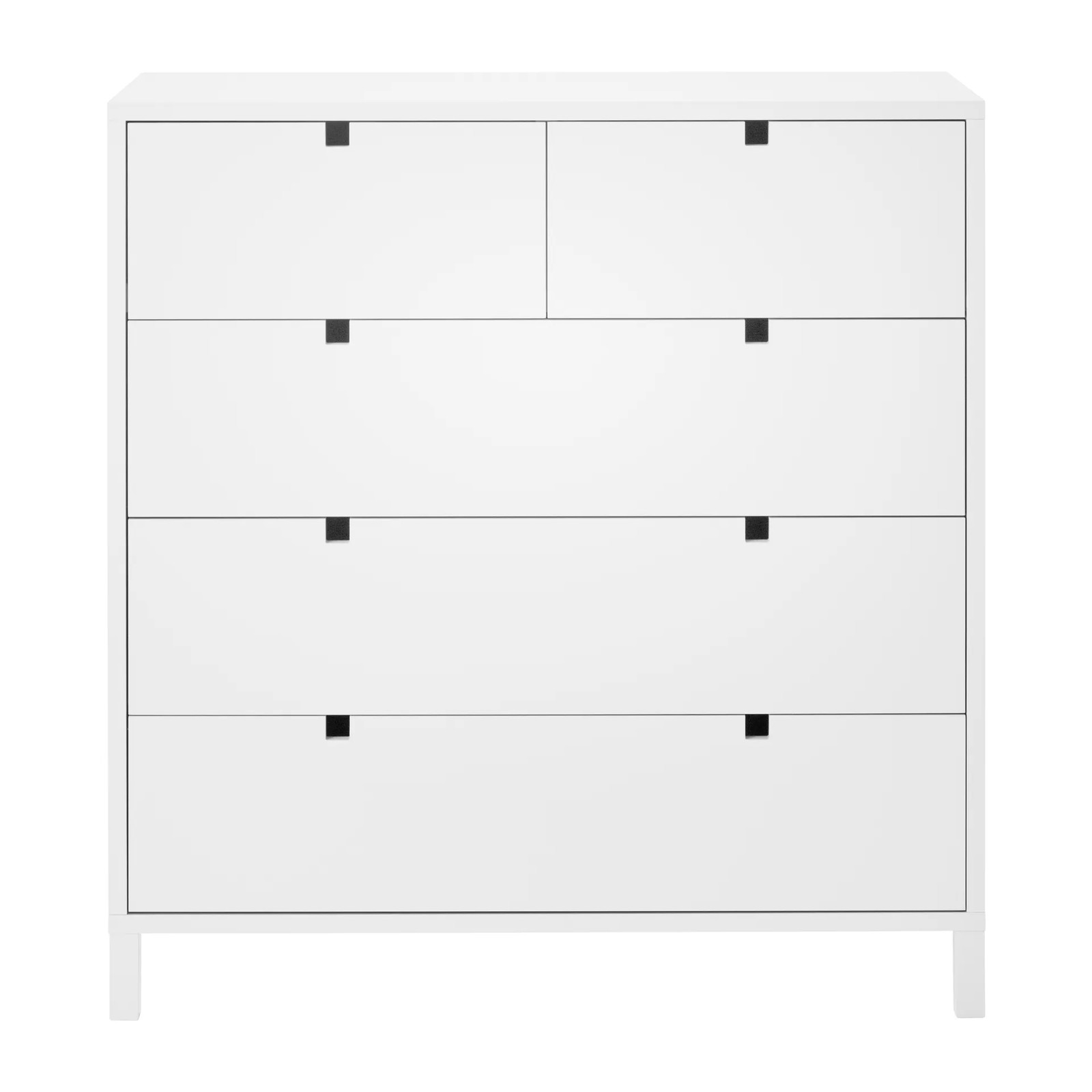 1898 Square ladekast met 2+3 lades Wit