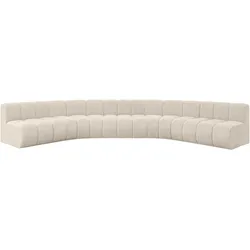 WOHNLANDSCHAFT modulares Sofa Montra-U1 - 490x174x70 cm Beige
