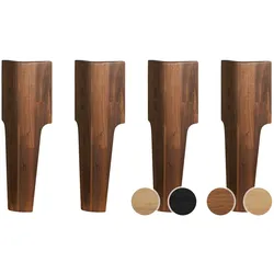 Hasena Oak-Line Füsse Xylo 30 cm / Nussbaum, geölt