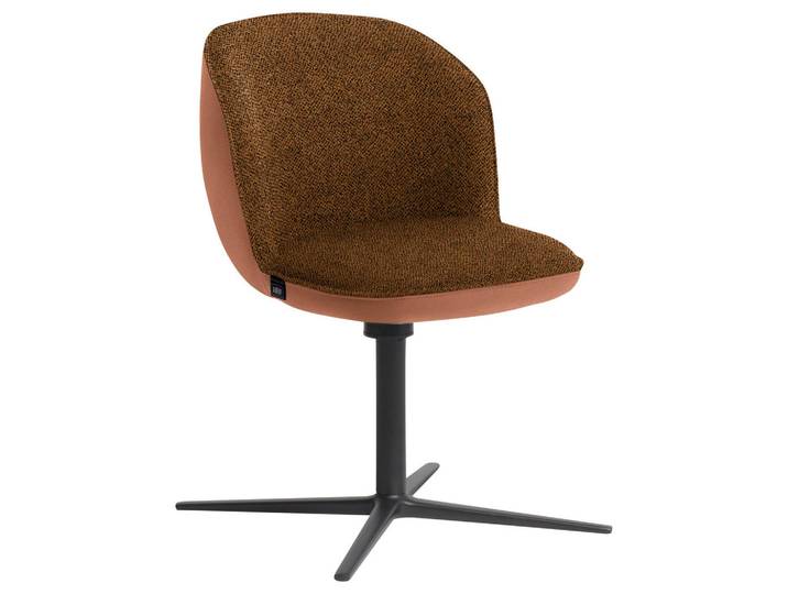 Schöner Wohnen Armlehnstuhl, Cognac, Metall, Uni, eckig, 56x85x65 cm, Lederauswahl, Stoffauswahl, Esszimmer, Stühle, Polsterstühle