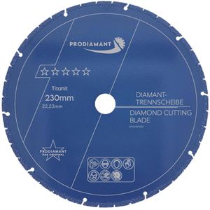Prodiamant Trennscheibe Multicut TITANIT, Bohrungs-Ø 22,23 mm, Diamanttrennscheibe, für Beton, Stein & Metall, 230 x 3 mm