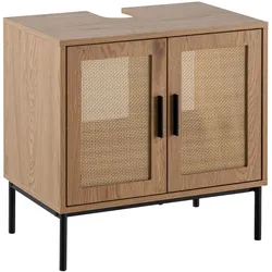 FineBuy, Waschbeckenunterschrank, Waschbeckenunterschrank (40 x 40 x 60 cm)