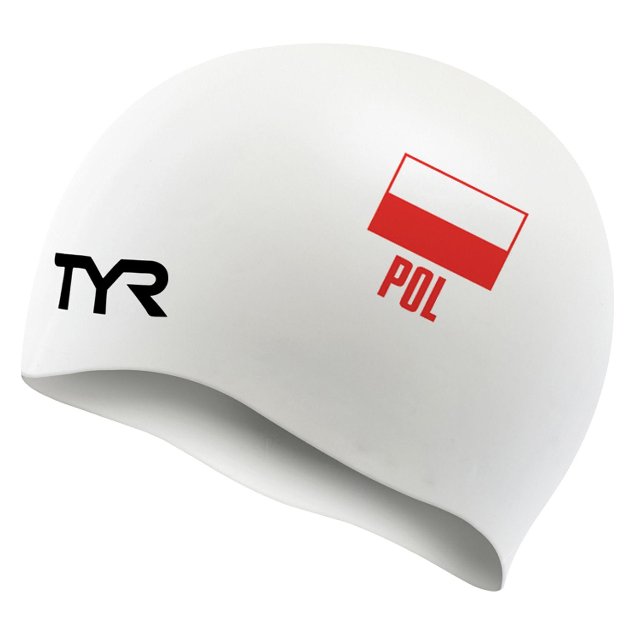 Tyr POL weisse Badekappe (72121634)