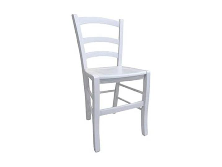 Dmora - Klassischer Holzstuhl, für Esszimmer, Küche oder Wohnzimmer, Made in Italy, cm 46x42h87, Sitzhöhe cm 47, Farbe Weiß