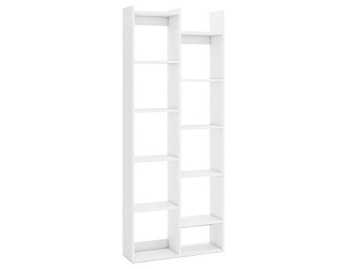 11 Niveaux Bibliothèque Étagère de Rangement pour Livres et Décoration Salon et Chambre Blanche