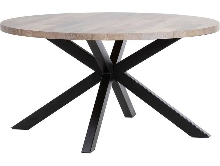 OMG Design Esstisch Charles (1-St), Zeitloser Landhausstil, runder Tisch, 130 cm