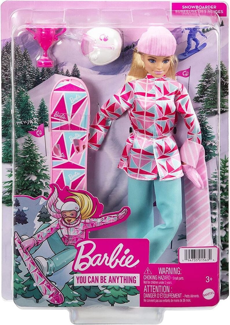Barbie snowboardpop set inclusief accessoires van Mattel