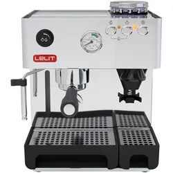 Lelit Anita, Siebträgermaschine, Silber