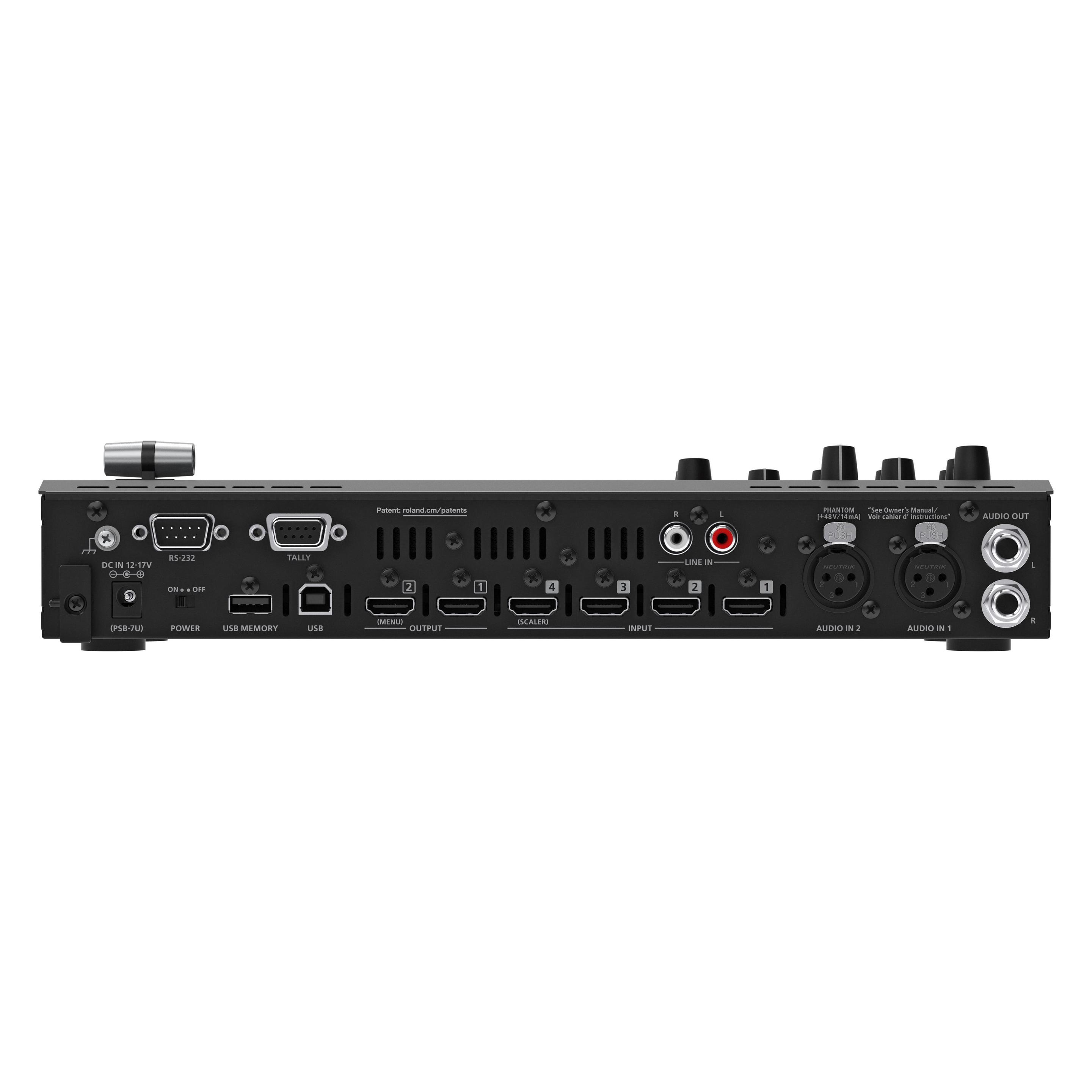 Roland V-1HD+ 4 CH. HD VIDEO SWITCHER, 720P/1080I/1080P FORMATS, W. SCALER & 2 MIC PRE-AMPS (423281A38)