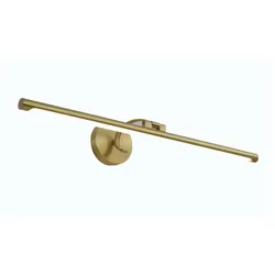Papuq LED-Wandleuchte für Bilder 14W Warmton 3000K mattes Gold-Finish 70 cm mit Schalter