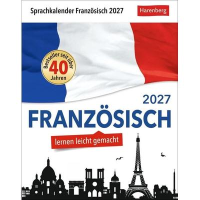 Französisch Sprachkalender 2027 - Französisch lernen leicht gemacht - Tagesabreißkalender
