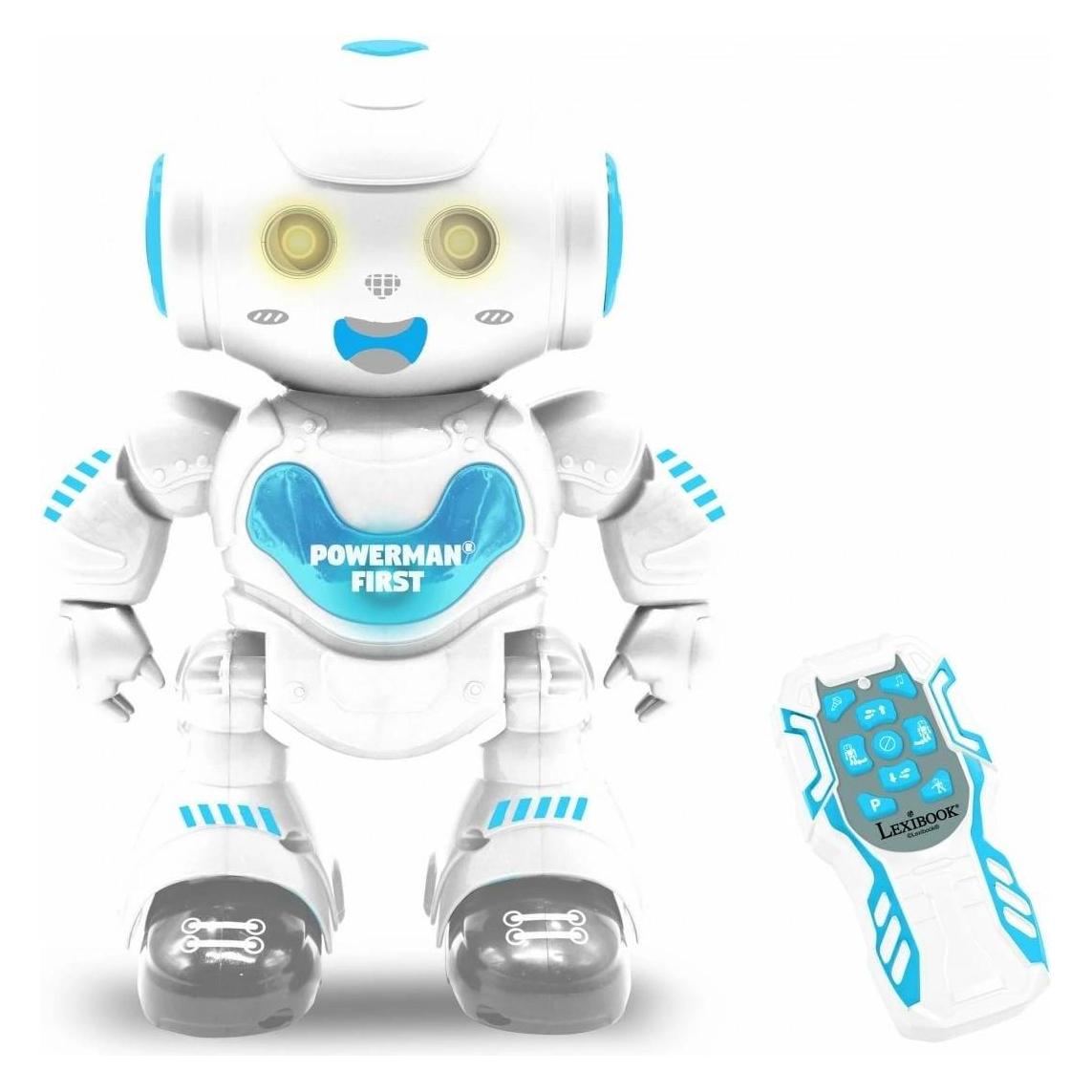 Lexibook POWERMAN FIRST Programmierbarer Lernroboter mit Tanz, Musik, Demo und Fernbedienung (Französisch) (ROB16)