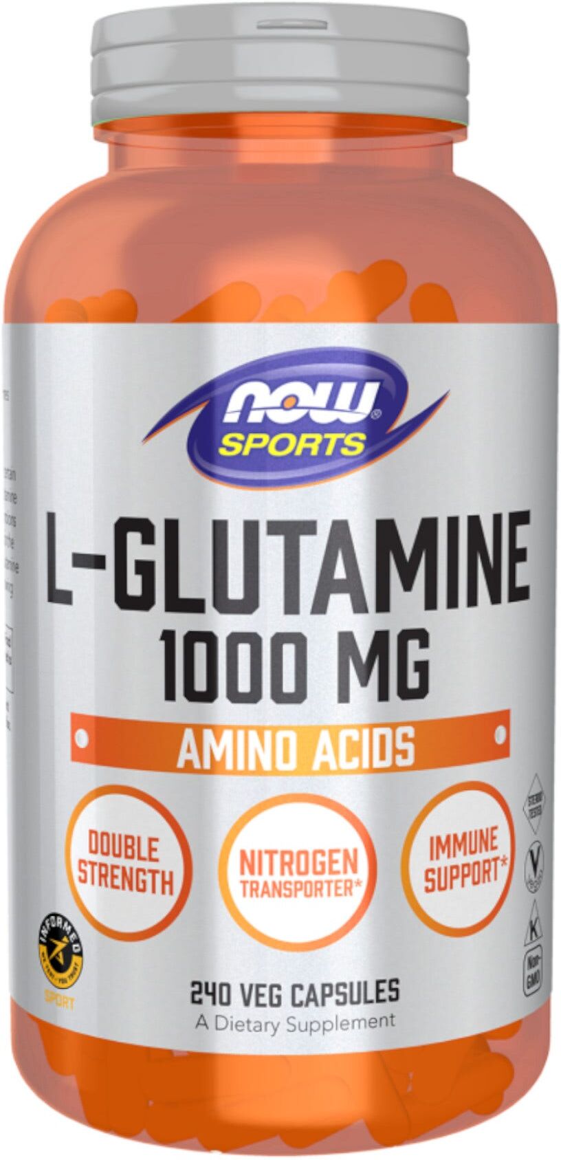 NOW FOODS L-Glutamine 240 Capsule 