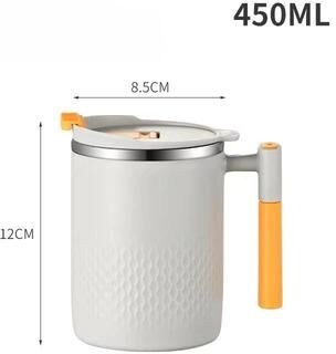 Uplift Treasures 450ML Double Wall Stainless Steel Thermos Mug white 450ml
