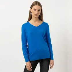 STEFFEN SCHRAUT Pullover Avignon seitliche Schlitze aus ECOVERO Viskose leger weit