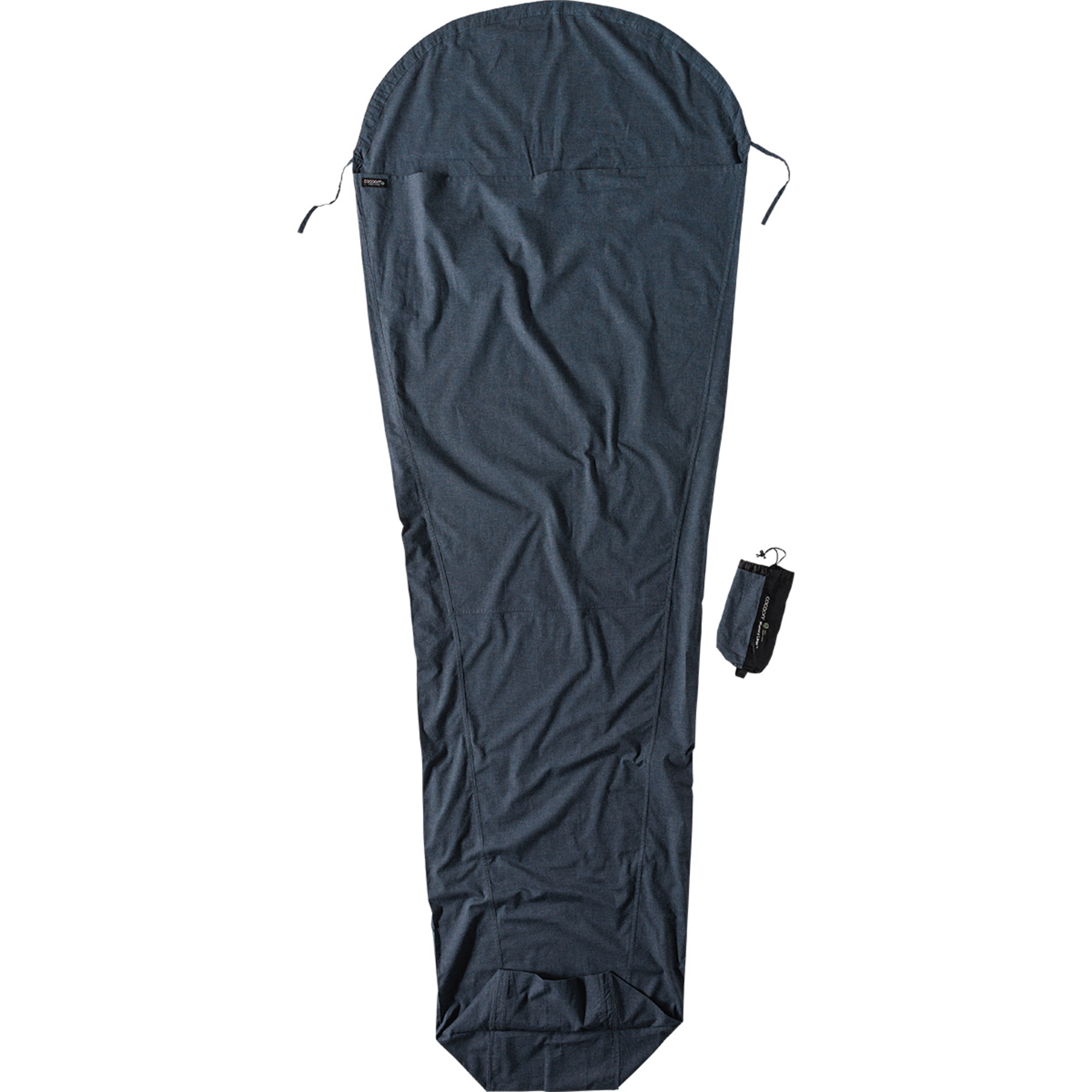 Cocoon MummyLiner Organic Cotton Schlafsack Hüttenschlafsäcke & Inlets grau Größe MAX. 230CM Camping Hautfreundlich