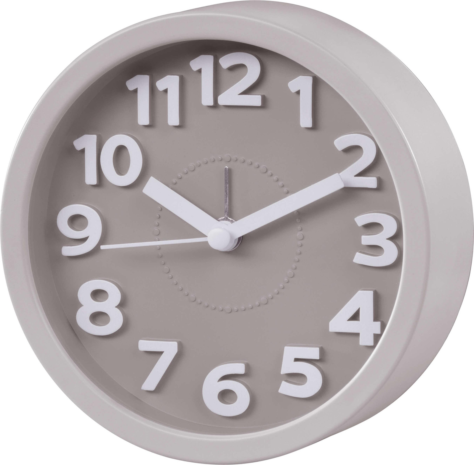 Hama Retro wekker, rond, taupe