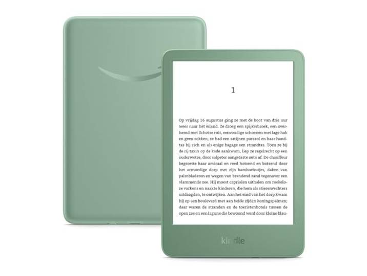 Amazon Kindle – De lichtste en meest compacte Kindle, met een reflectievrij scherm, snellere paginawisseling, verlichting aan de voorkant – 16 GB – Matcha–groen