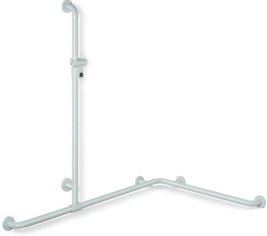 Hewi 801 main courante de douche 801.35.3S86 longueur spéciale, sable, avec barre de support de douche