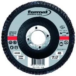 Schleifmopteller 6° gewölbt 180mm K40