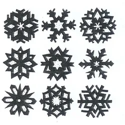 Vorlage 440 Schneekristalle, ca. 7 cm