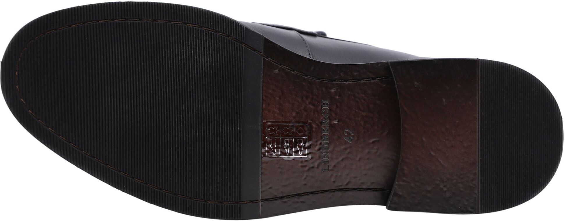 Loafer LINDBERGH "Loafers", Herren, Gr. 43, schwarz, Obermaterial: 100% Leder, Schuhe Loafer