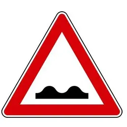 Verkehrszeichen - Unebene Fahrbahn, Zeichen 112