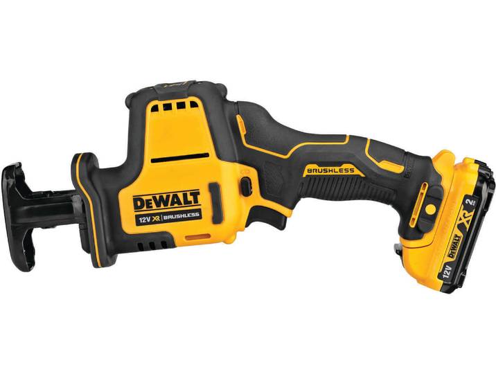 DEWALT DCS312D2\, Sans balai\, Noir\, Jaune\, 2800 SPM\, 9 cm\, 95 dB\, 84 dB