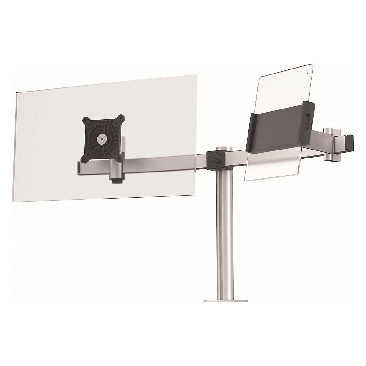 Durable Monitorhalterung für 1 Monitor und 1 Tablet (Tisch, 34", 8 kg) (508823)