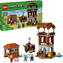 LEGO Minecraft 21278 Ein Verwüster am Plünderer-Außenposten Bausatz, Mehrfarbig