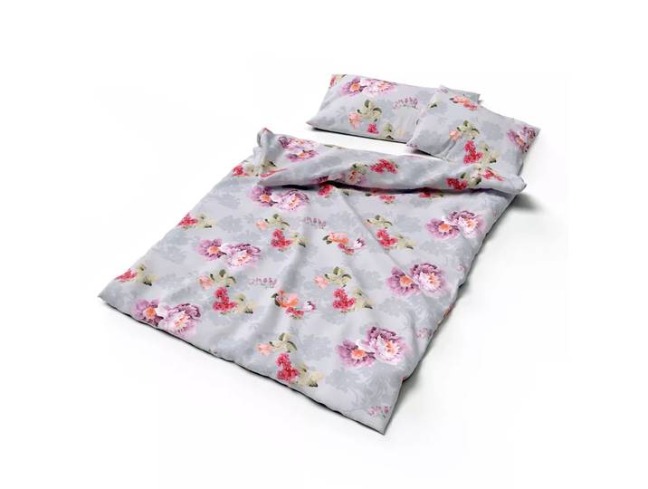 Lotus Bettwaren - Lotus Bettwäsche Jersey Seya, Seya Jersey Blumen Bettwäsche Set, 160 x 240 cm, Multicolor