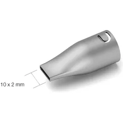 JBC, Zubehör Maschine, Heissluftdüse Serie JT, JN7637/10 x 2 mm, Flachdüse