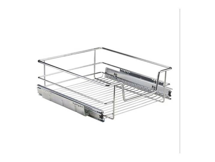 Panier Treillis Métallique Tiroirs Téléscopique Cuisine 56cm Label