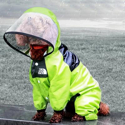 Pet Hub Transparent Hooded Pet Dog Raincoat   Waterproof Jumpsuit For Dogs & Cats XL 2